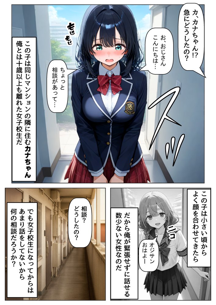 金欠なお隣さんのJ〇娘から、パパ活♂の相談された結果