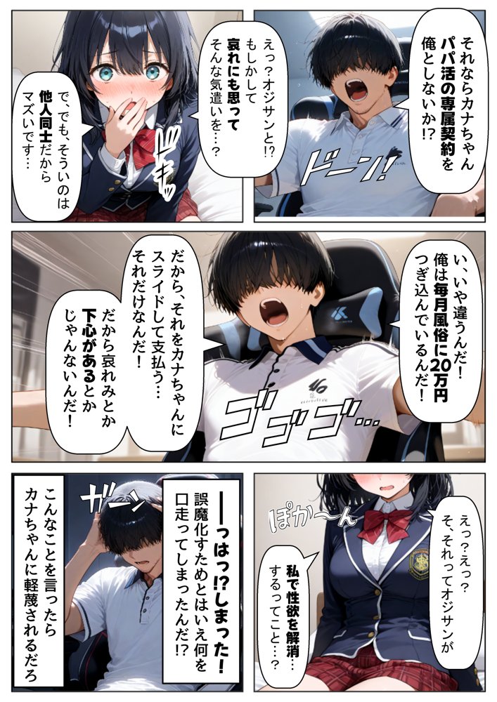 金欠なお隣さんのJ〇娘から、パパ活♂の相談された結果