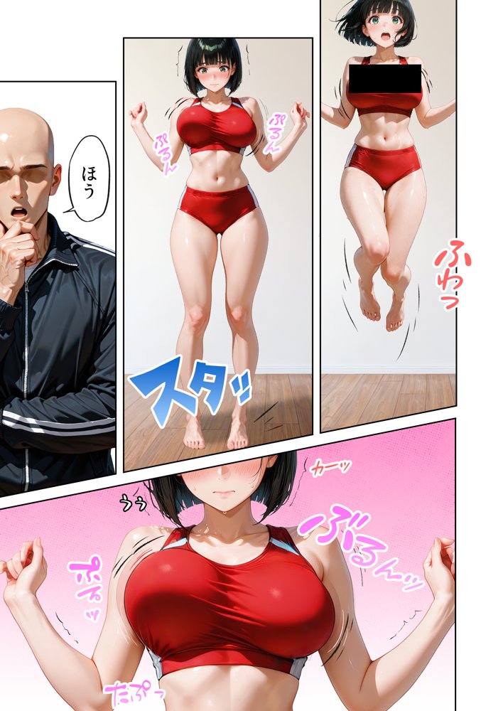 巨乳が暴れて走れませんッ！ 補欠落ちした陸上部元エースがコーチに秘密の特訓を指導してもらう話