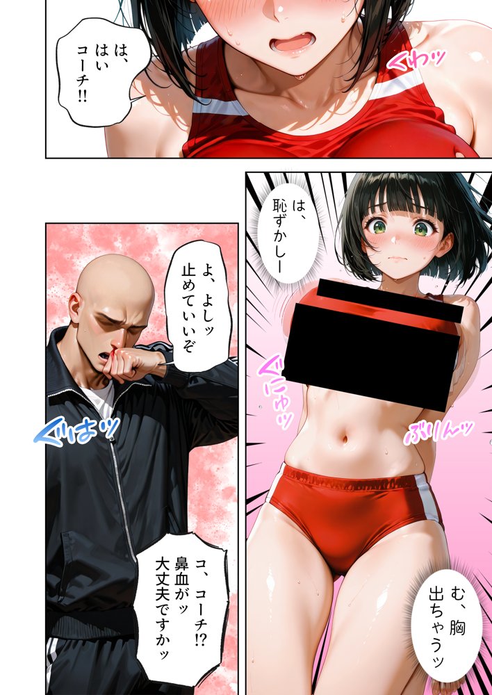 巨乳が暴れて走れませんッ！ 補欠落ちした陸上部元エースがコーチに秘密の特訓を指導してもらう話